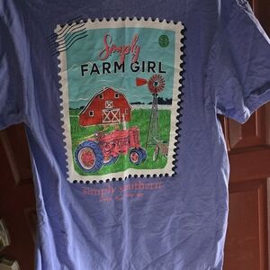 Simply Southern Kids Farm Girl Tee - Purple